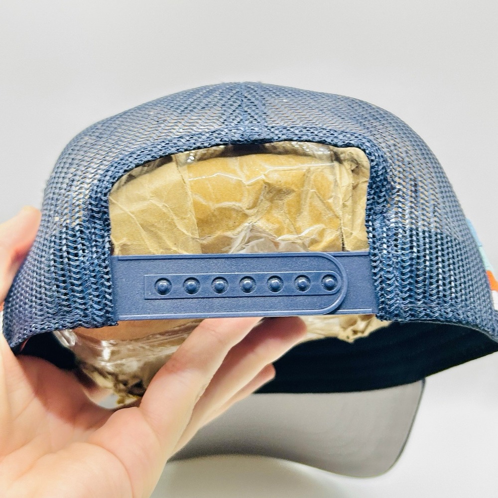 Seattle Kraken American Needle Striped Trucker Hat Cap Snapback Adjustable NHL - Picture 4 of 5